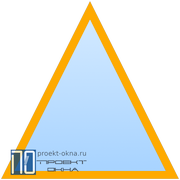 Пластиковое треугольное окно ПВХ в Бресте недорого - Вариант 3
